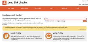 dead link checker